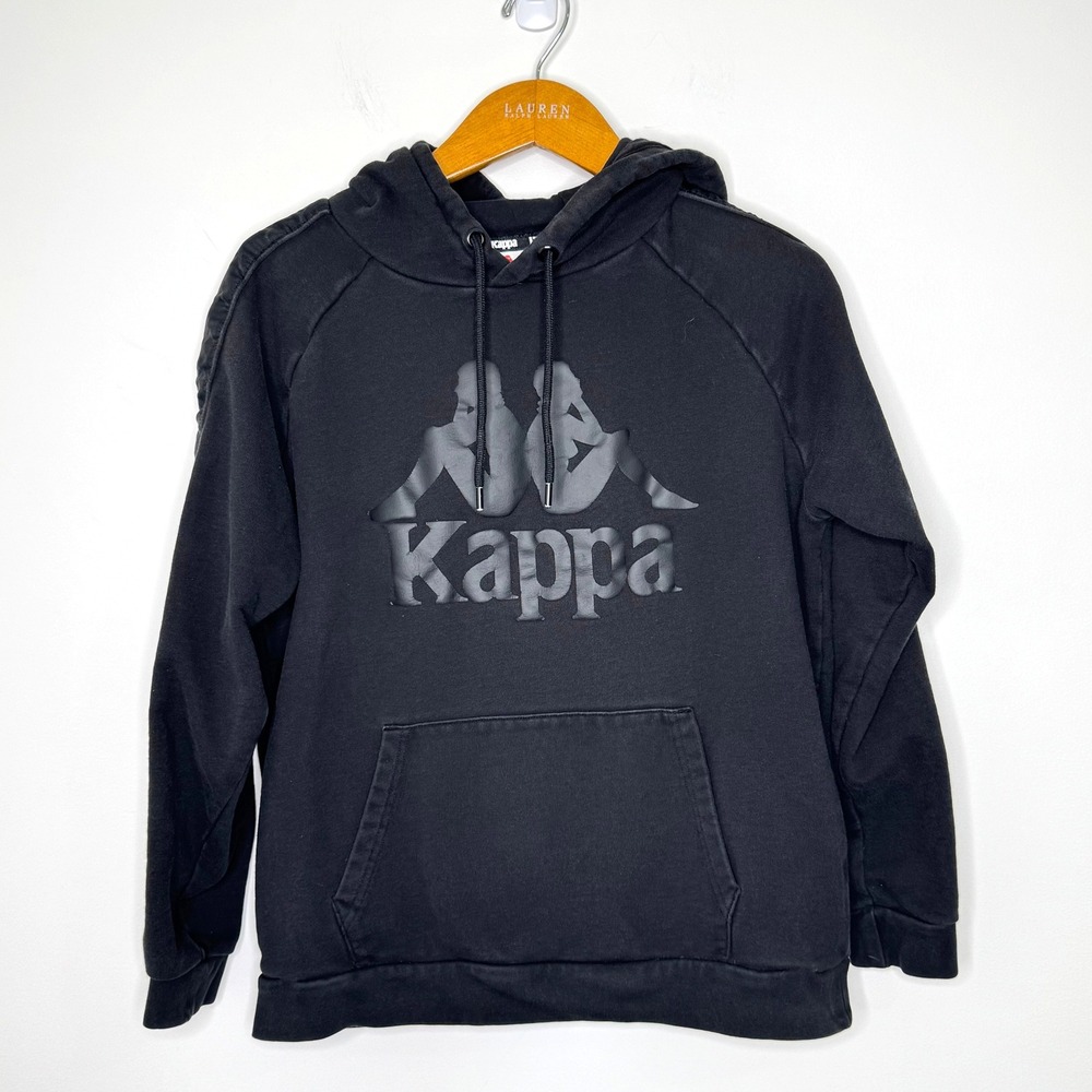 Kappa Black Hoodie Unisex‎ Large